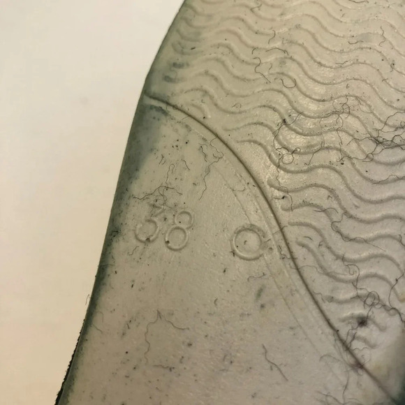 Woman by Common Projects Sherpa Suede Fuzzy Black Low Lace Up Designer Sneakers - Picture 8 of 9